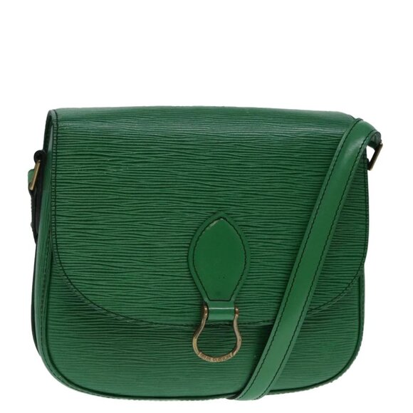 LOUIS VUITTON Epi Saint Cloud GM Shoulder Bag Green M52194 LV Auth 92485 - Picture 1 of 16